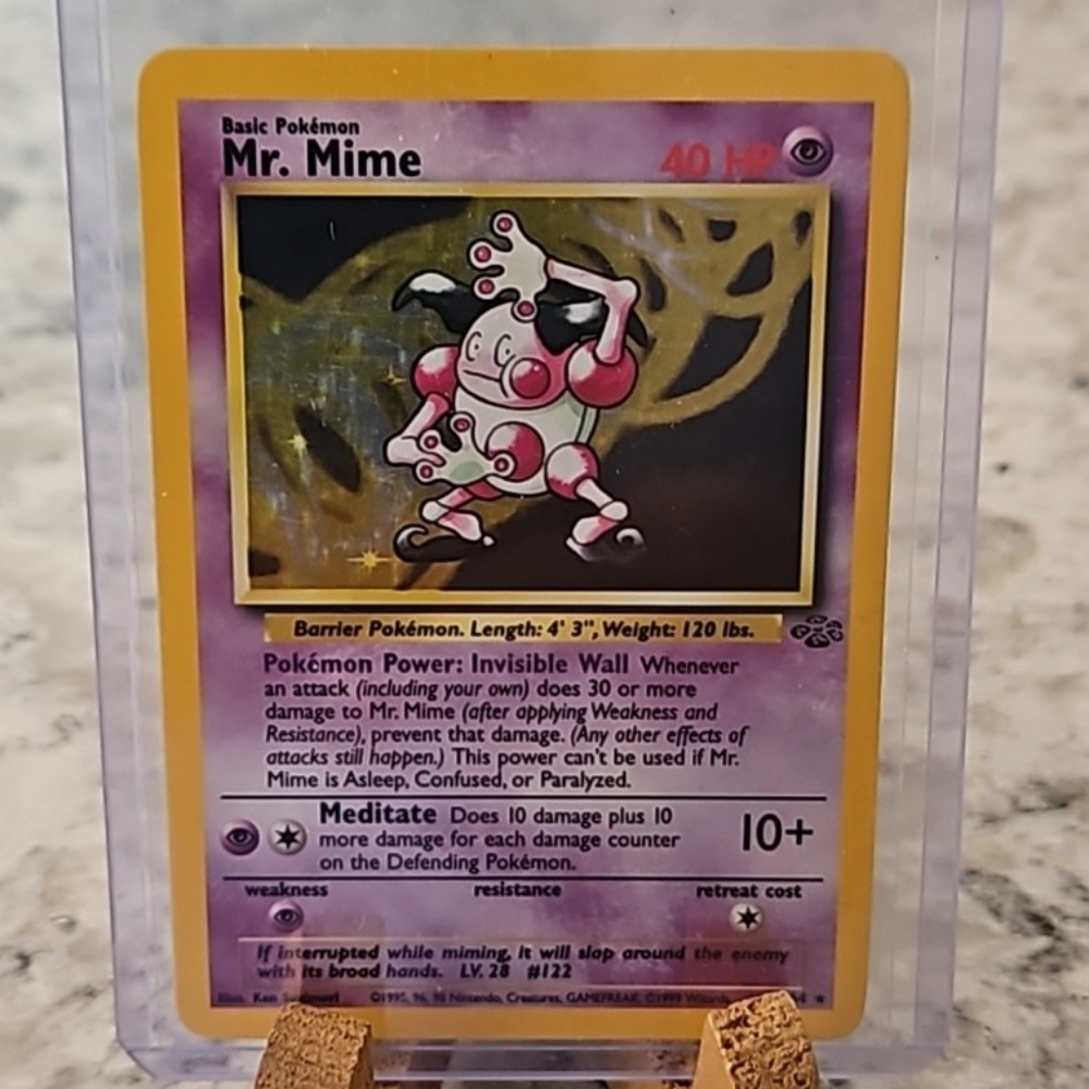 POKEMON~Mr. Mime Holo Rare # 6/64 Jungle